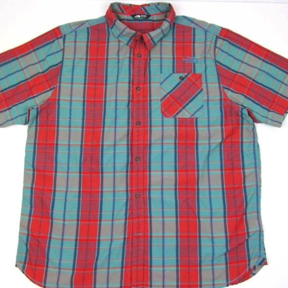 The North Face Other - The North Face Button Down Shirt XXL Red Plaid